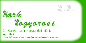 mark mogyorosi business card
